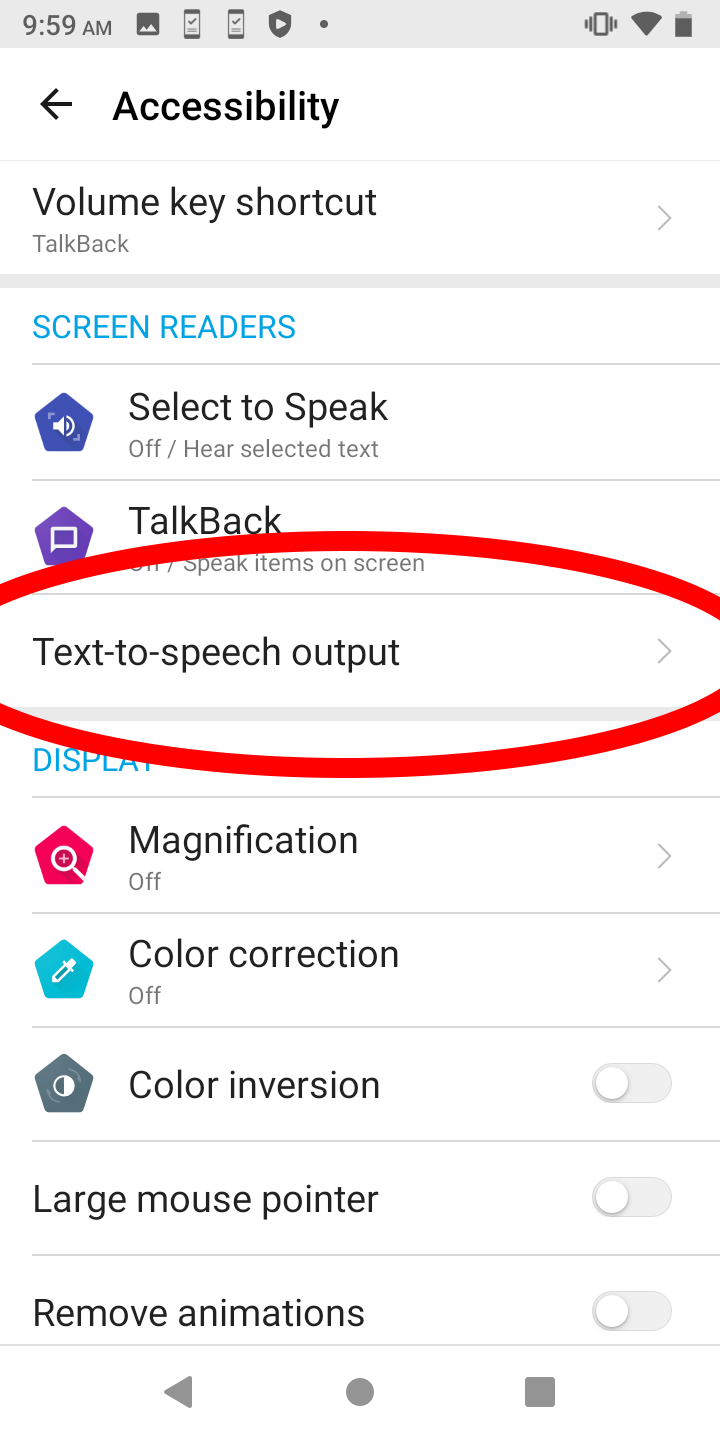 Screenshot accessibility