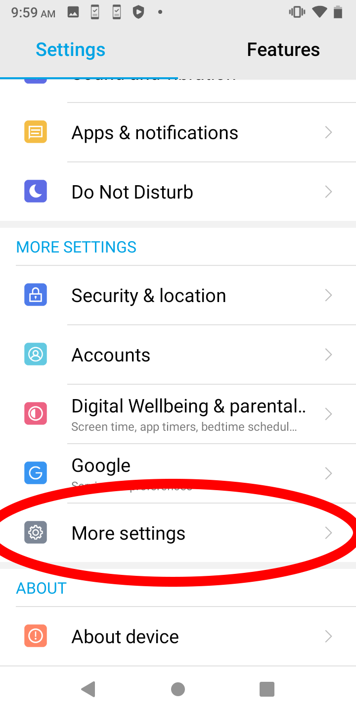 Screenshot settings