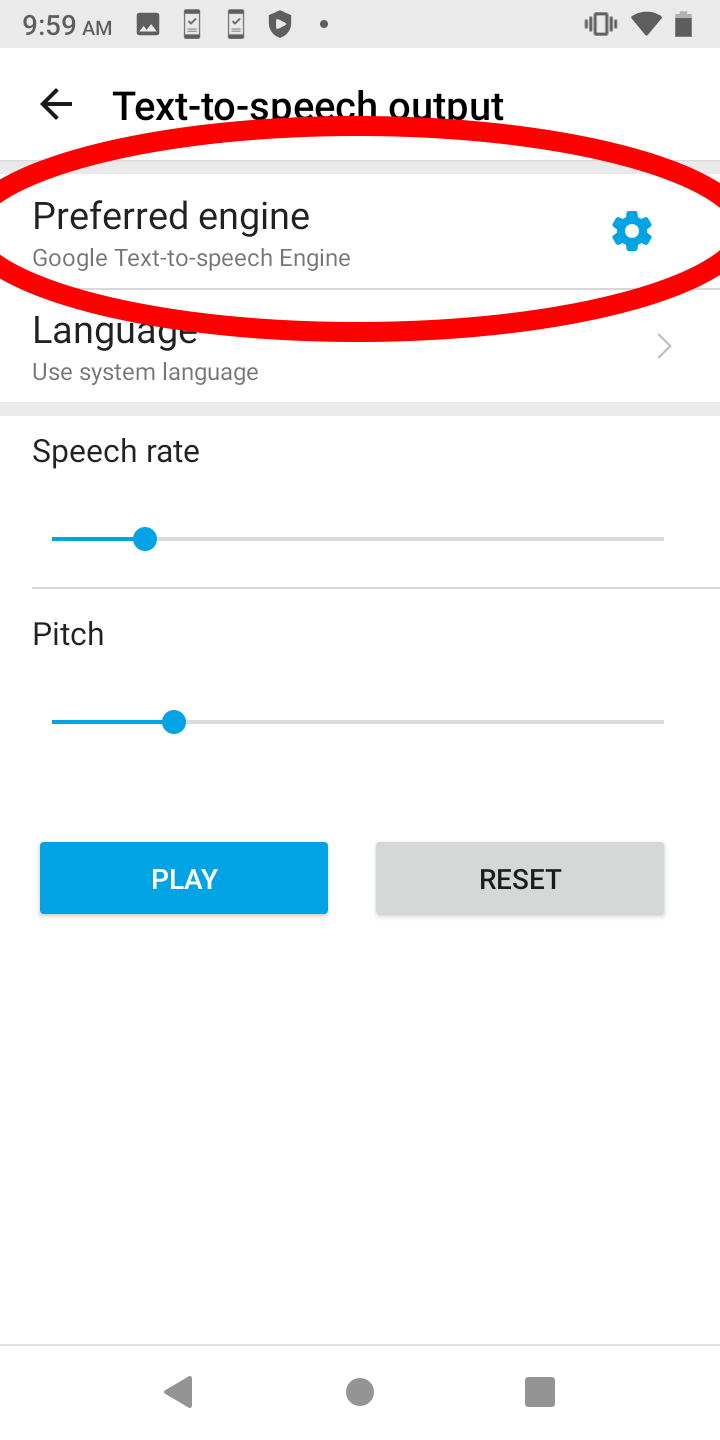 Screenshot tts output